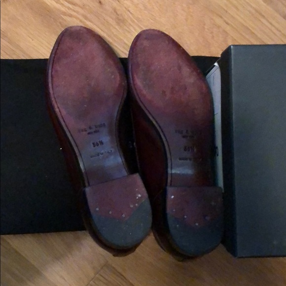 Rag and Bone Dina Loafer in Bordeaux 36.5 - Picture 5 of 8